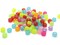 100 9mm Mixed Color Glow in the Dark Plastic Beads Pony Beads